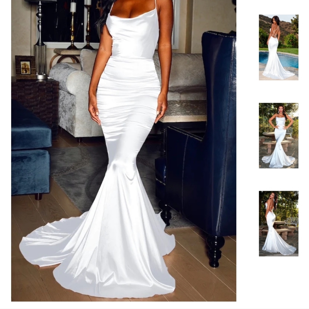 Serena Draped Neck Gown